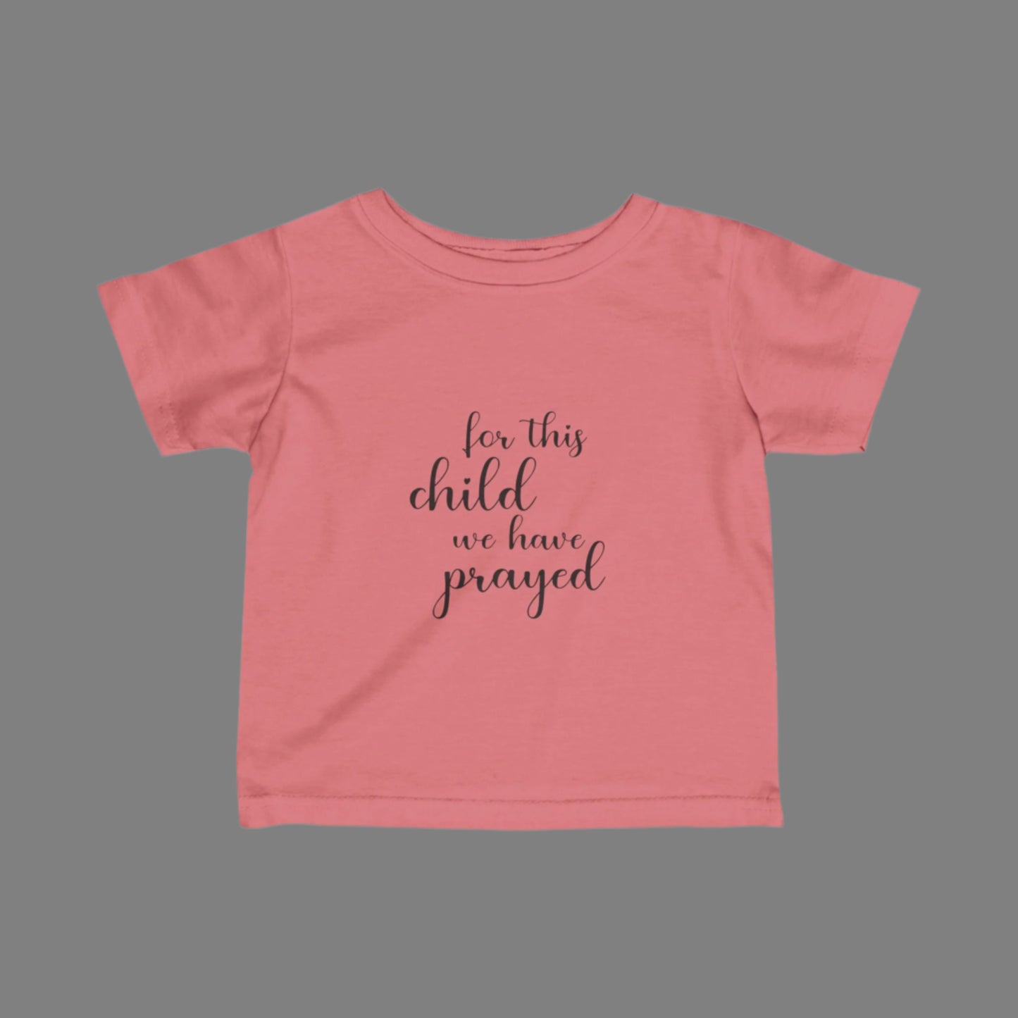 Infant Prayer Tee, Soft Baby Shirt, Newborn Gift, Christening Outfit, Baby Shower Present, Faith-Based Apparel