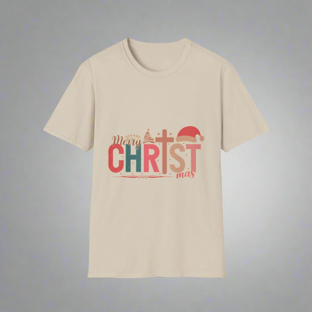Festive Christmas T-Shirt, Merry Christmas Tee, Holiday Apparel, Unisex Graphic Tee, Xmas Gift Idea, Casual Wear