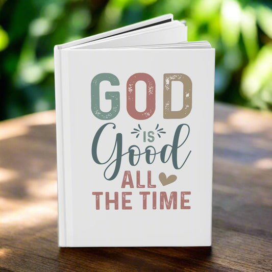 Inspirational Hardcover Journal, Faith Journal, Gift for Christians, Prayer Notebook, Devotional Journal, God is Good