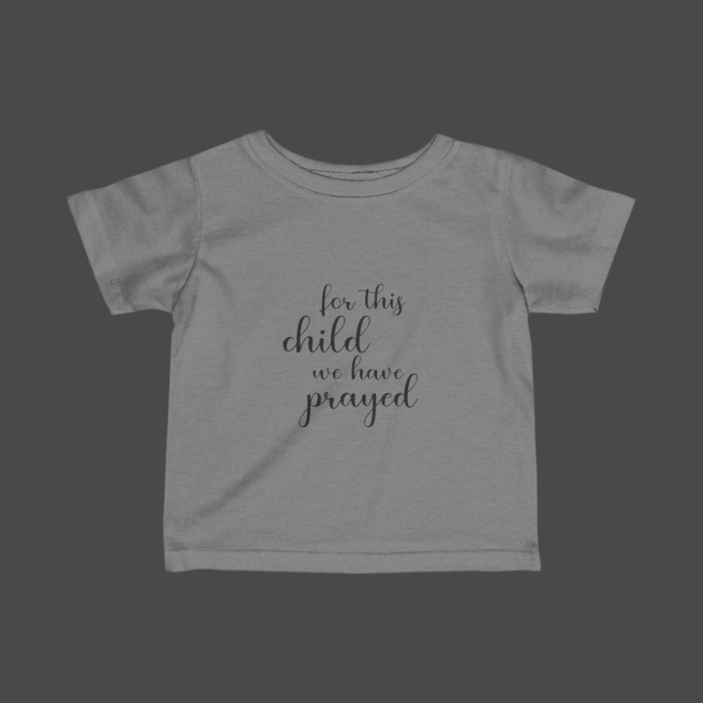 Infant Prayer Tee, Soft Baby Shirt, Newborn Gift, Christening Outfit, Baby Shower Present, Faith-Based Apparel