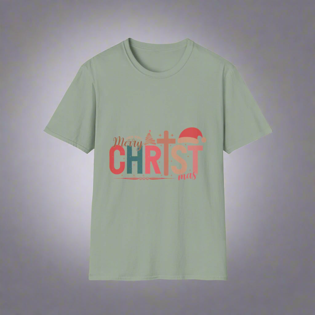 Festive Christmas T-Shirt, Merry Christmas Tee, Holiday Apparel, Unisex Graphic Tee, Xmas Gift Idea, Casual Wear