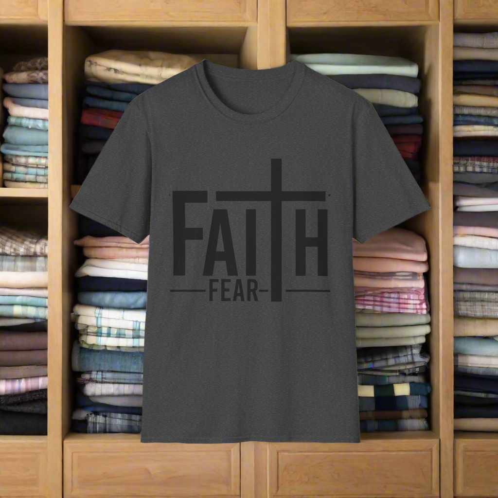 Faith Over Fear T-Shirt, Unisex Tee for Inspirational Outfits, Christian Apparel, Gift for Believers, Faith-Based Clothing, Casual Style