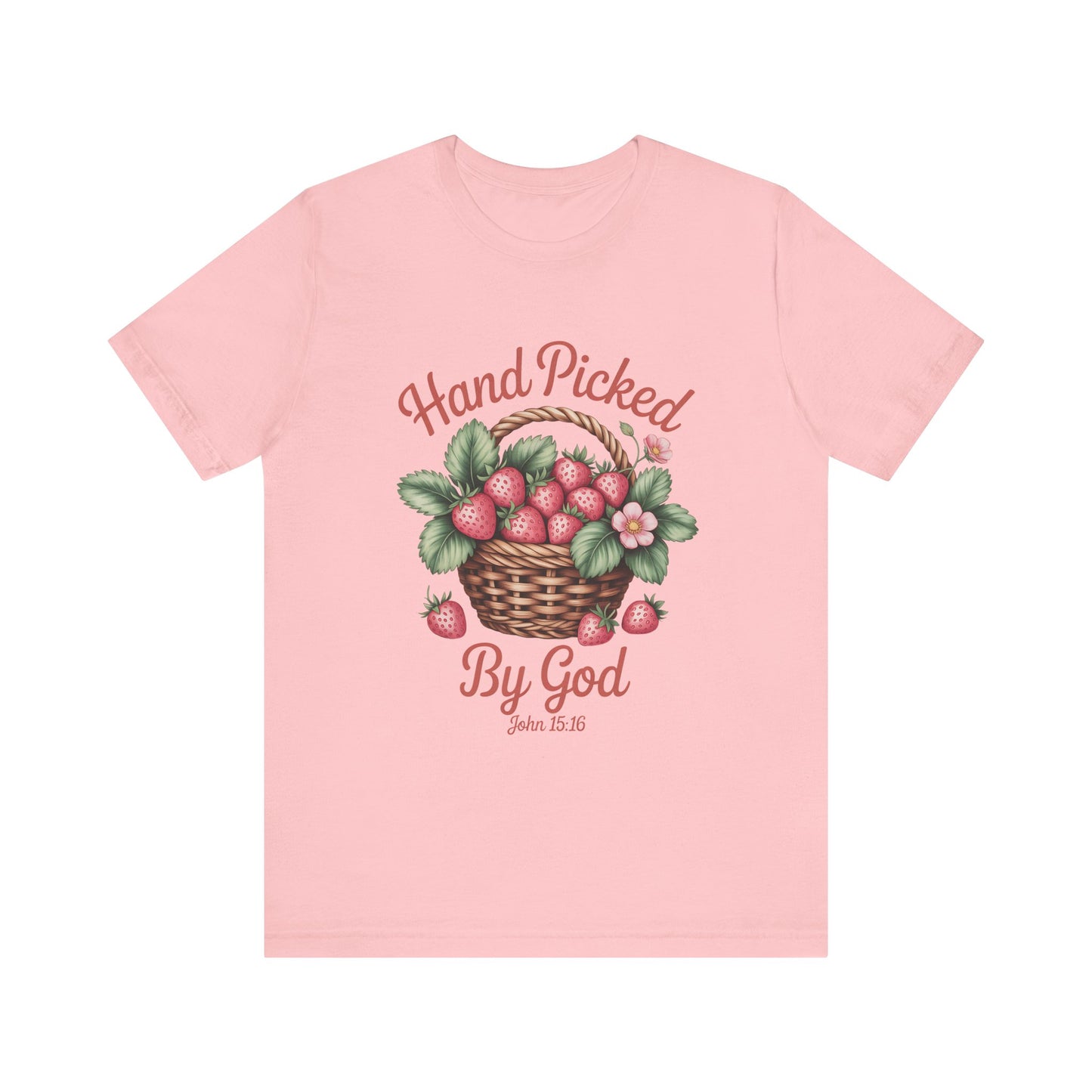 Hand Picked By God Shirt, Christian Shirt, Faith Based Apparel, Unisex Jersey Tee, Religious Gift for Her, Women's Tee