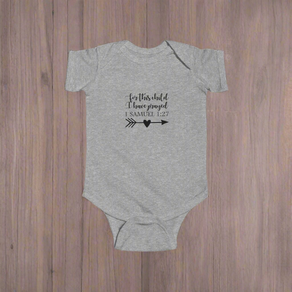 Sweet Infant Bodysuit with Inspiring Verse, Baby Shower Gift, Newborn Outfit, Religious Baby Wear, Cute Baby Clothes