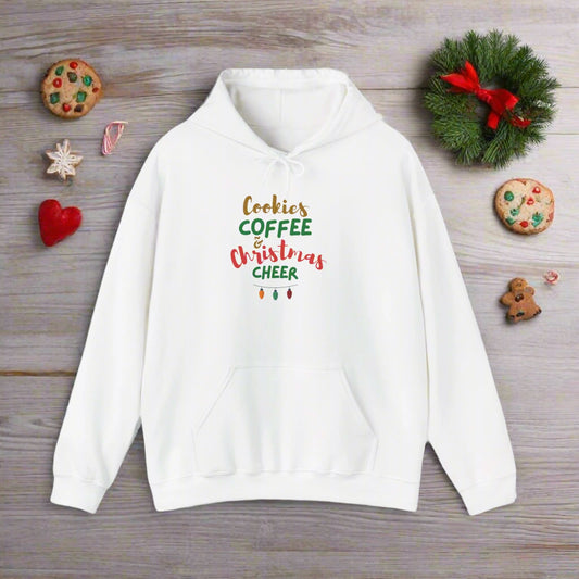 Cozy Christmas Sweatshirt, Unisex Hoodie for Holiday Cheer, Gift for Cookie Lovers, Perfect for Christmas Parties and Winter.