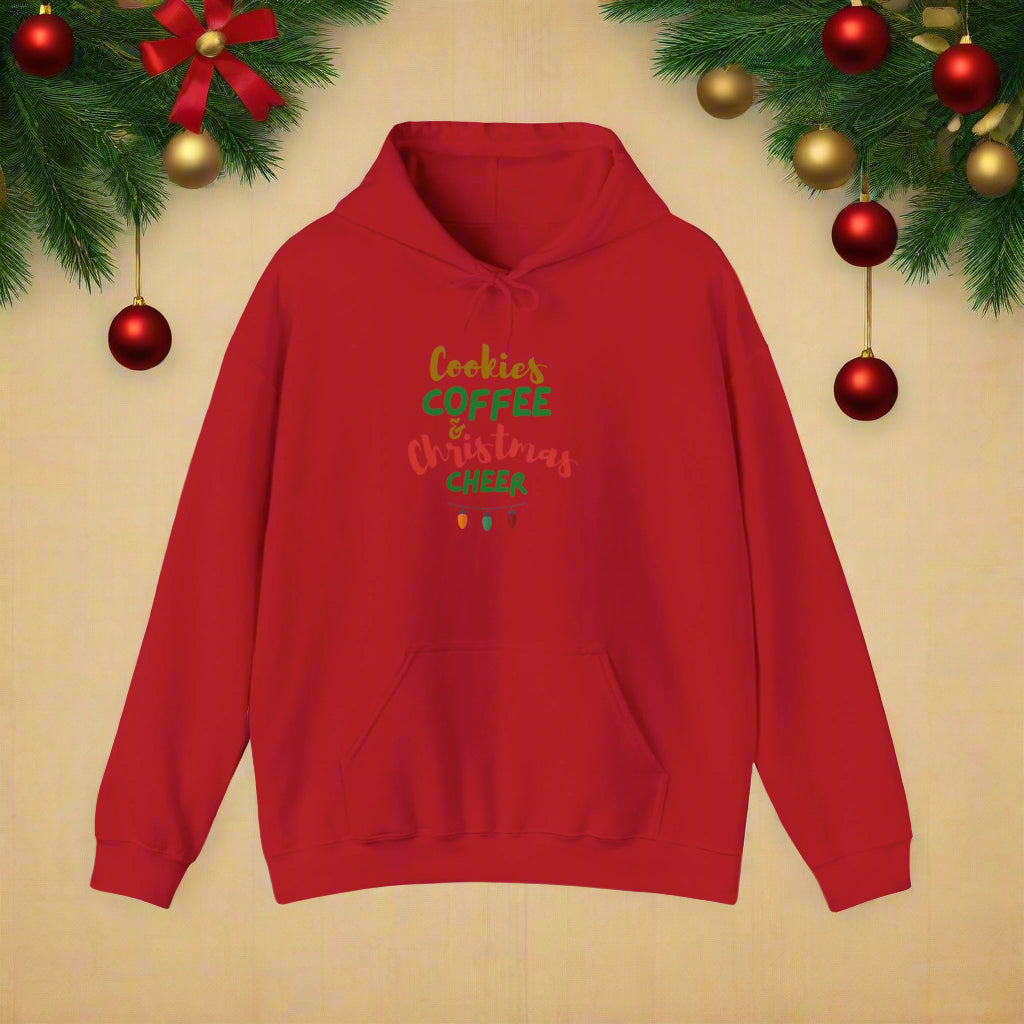 Cozy Christmas Sweatshirt, Unisex Hoodie for Holiday Cheer, Gift for Cookie Lovers, Perfect for Christmas Parties and Winter.
