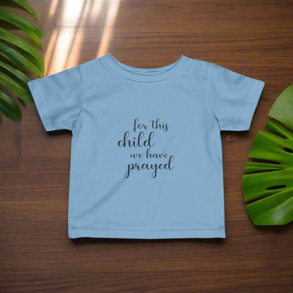 Infant Prayer Tee, Soft Baby Shirt, Newborn Gift, Christening Outfit, Baby Shower Present, Faith-Based Apparel
