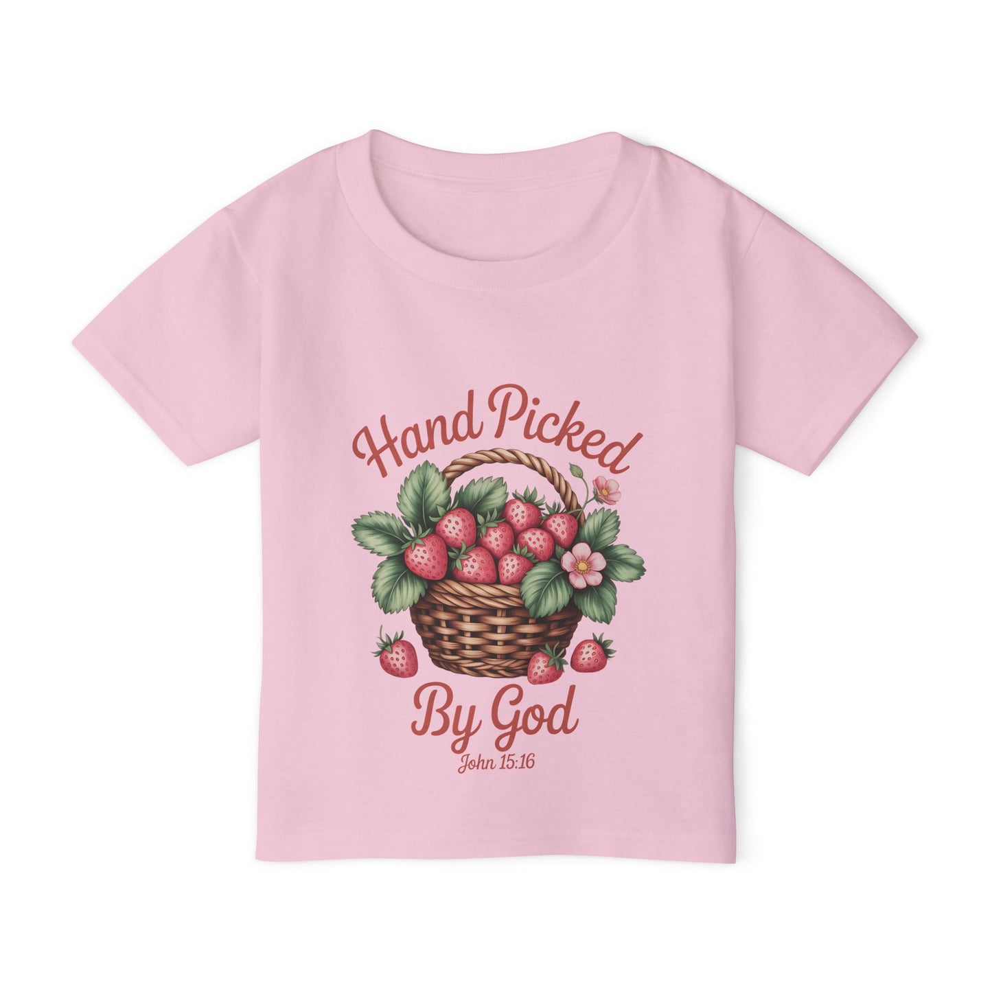 Hand Picked by God Toddler T-Shirt, Cute Baby Gift, Christian Toddler Tee, Religious Kids Shirt, Nursery Clothing
