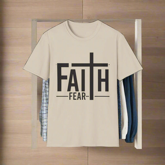 Faith Over Fear T-Shirt, Unisex Tee for Inspirational Outfits, Christian Apparel, Gift for Believers, Faith-Based Clothing, Casual Style