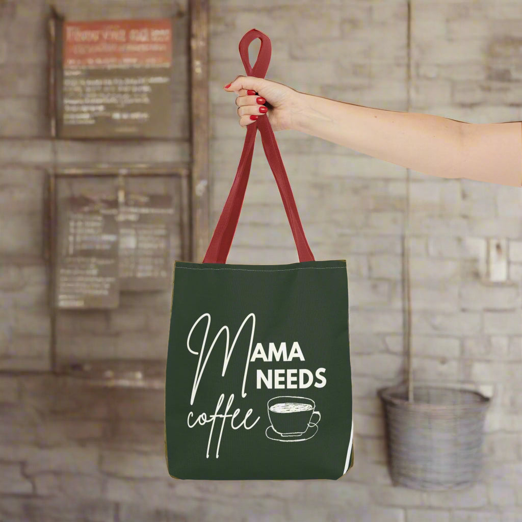 Coffee Lovers Tote Bag, Perfect for Moms, Gift for Birthdays, Reusable Shopping Bag, Eco-Friendly Tote, Everyday Use Bag