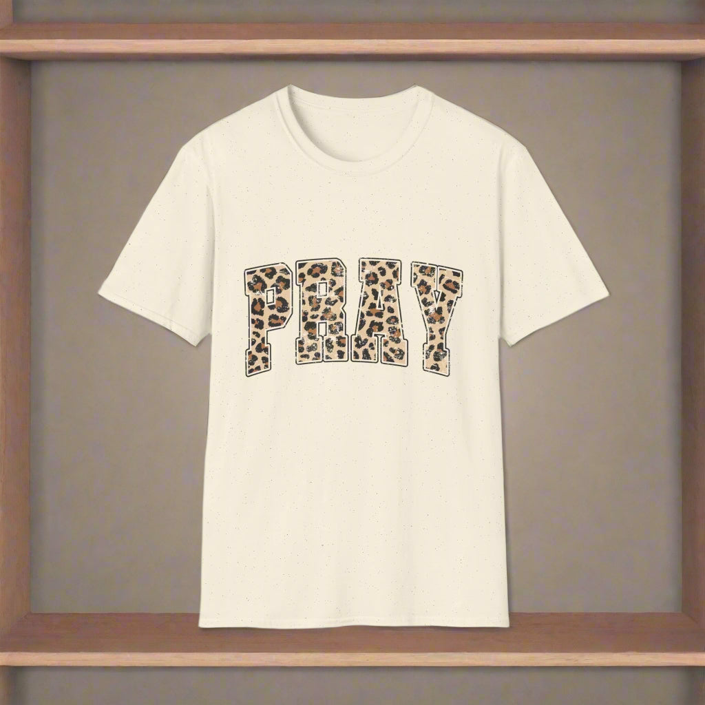 Leopard Print Play T-Shirt, Trendy Casual Wear, Unisex Softstyle Tee, Gift for Her/Him, Summer Shirt, Animal Print Fashion