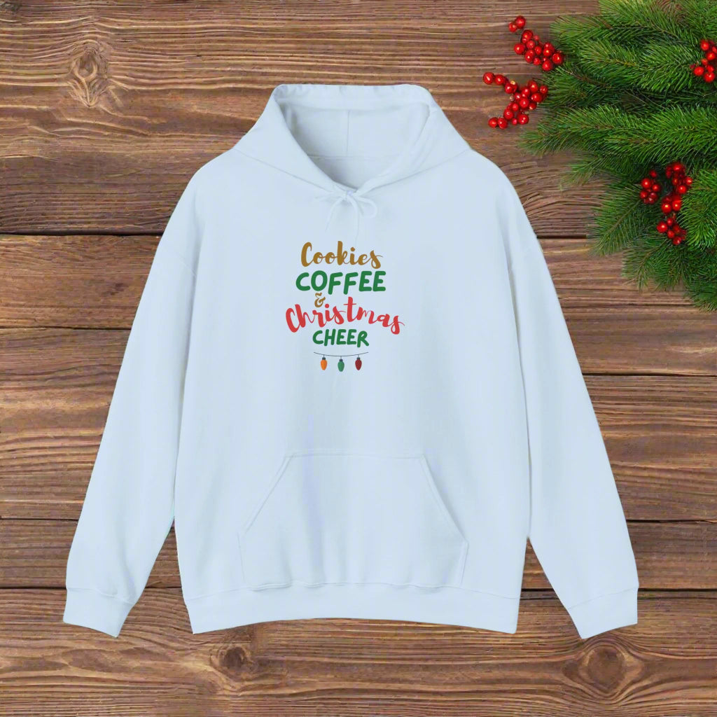 Cozy Christmas Sweatshirt, Unisex Hoodie for Holiday Cheer, Gift for Cookie Lovers, Perfect for Christmas Parties and Winter.