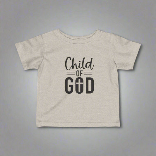 Child of God Infant Tee, Cute Christian Baby Shirt, Stylish Toddler Gift, Nursery Outfit, Baptism Celebration Wear