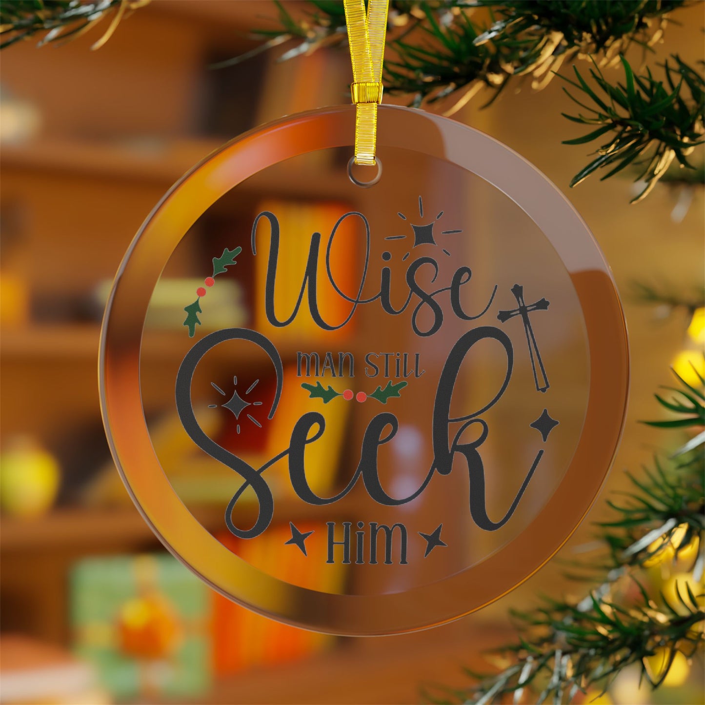 Inspirational Glass Ornaments for the Holidays, Christmas Decor, Religious Gift, Home Decoration, Unique Gift Idea