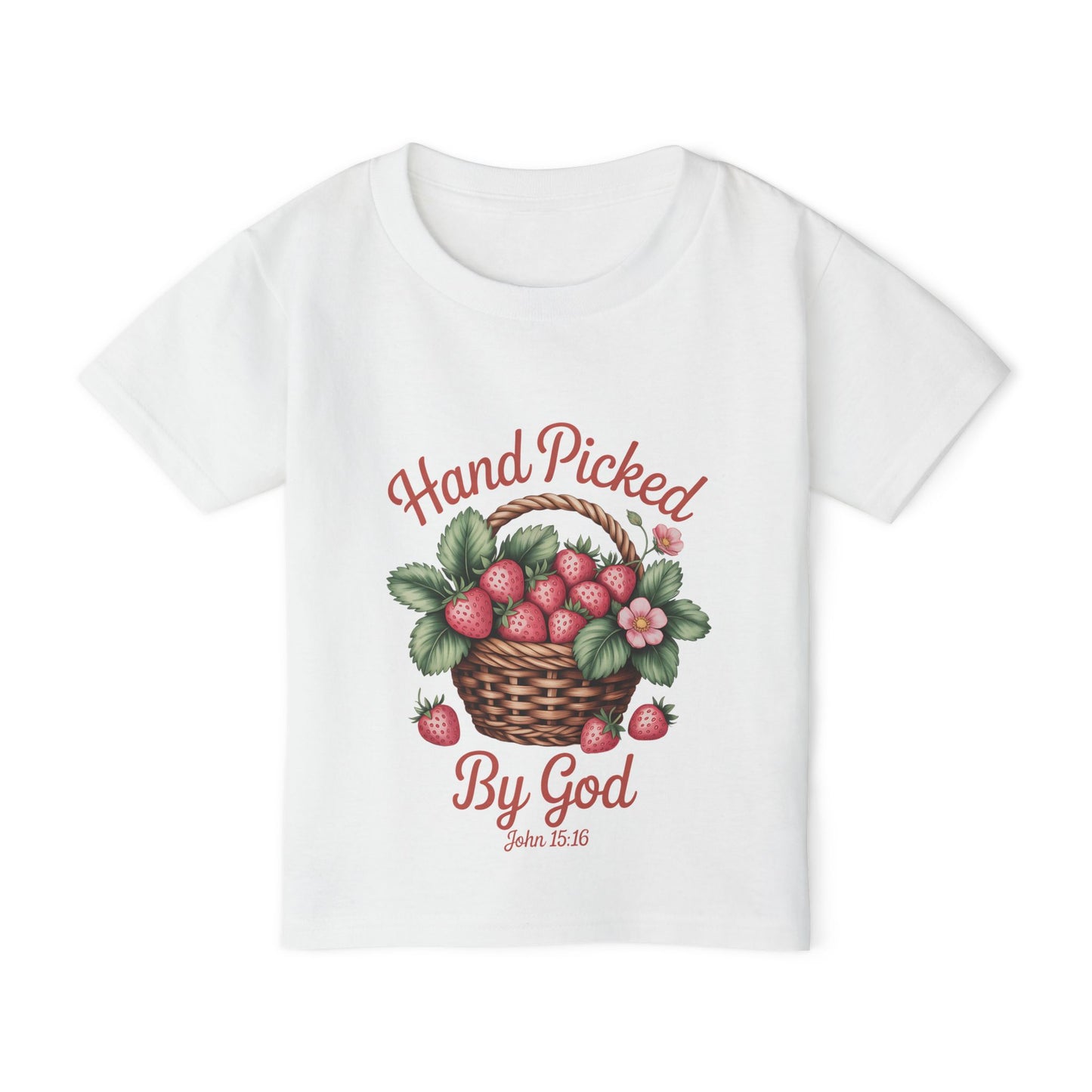 Hand Picked by God Toddler T-Shirt, Cute Baby Gift, Christian Toddler Tee, Religious Kids Shirt, Nursery Clothing