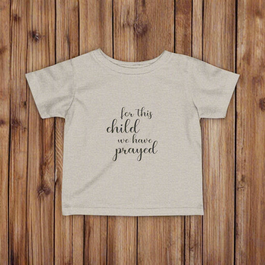 Infant Prayer Tee, Soft Baby Shirt, Newborn Gift, Christening Outfit, Baby Shower Present, Faith-Based Apparel