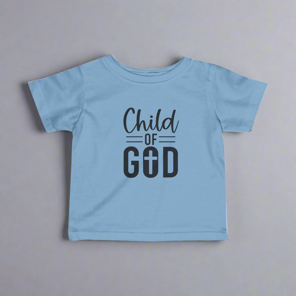 Child of God Infant Tee, Cute Christian Baby Shirt, Stylish Toddler Gift, Nursery Outfit, Baptism Celebration Wear