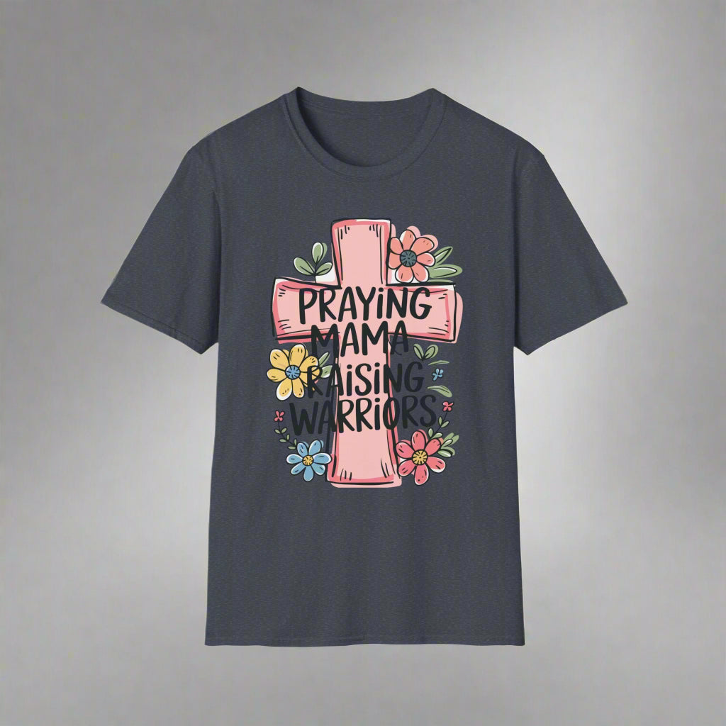 Praying Mama Softstyle T-Shirt | Christian Gift, Family Tee, Encouragement Shirt, Faith-based Apparel, Stylish Mom Wear