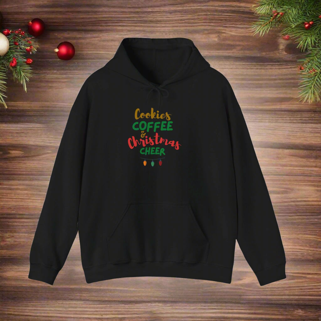 Cozy Christmas Sweatshirt, Unisex Hoodie for Holiday Cheer, Gift for Cookie Lovers, Perfect for Christmas Parties and Winter.