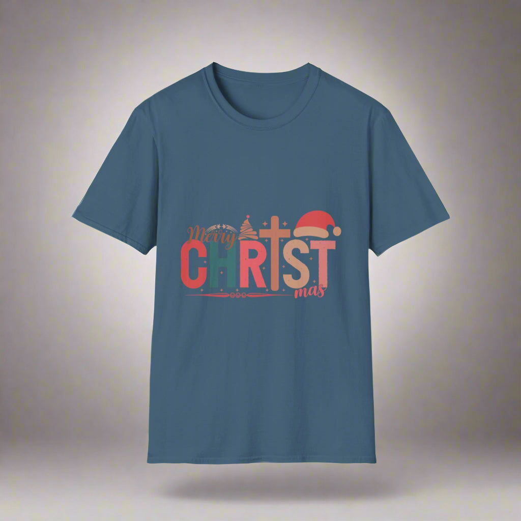 Festive Christmas T-Shirt, Merry Christmas Tee, Holiday Apparel, Unisex Graphic Tee, Xmas Gift Idea, Casual Wear