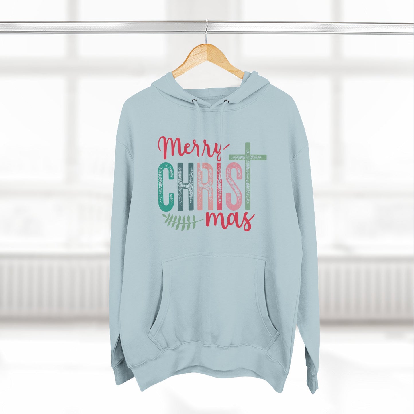Merry Christmas Fleece Hoodie | Cozy Holiday Wear, Gift for Him/Her, Winter Fashion, Festive Apparel, Faith-Inspired
