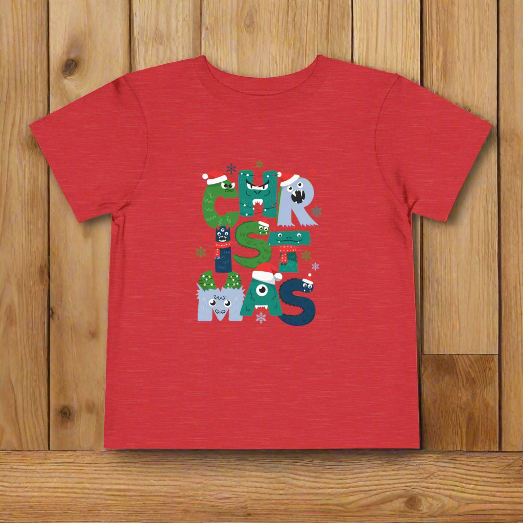 Cute Toddler Christmas Tee, Toddler Christmas Shirt, Holiday Outfit, Kids Christmas Apparel, Santa Tee, Winter Wear