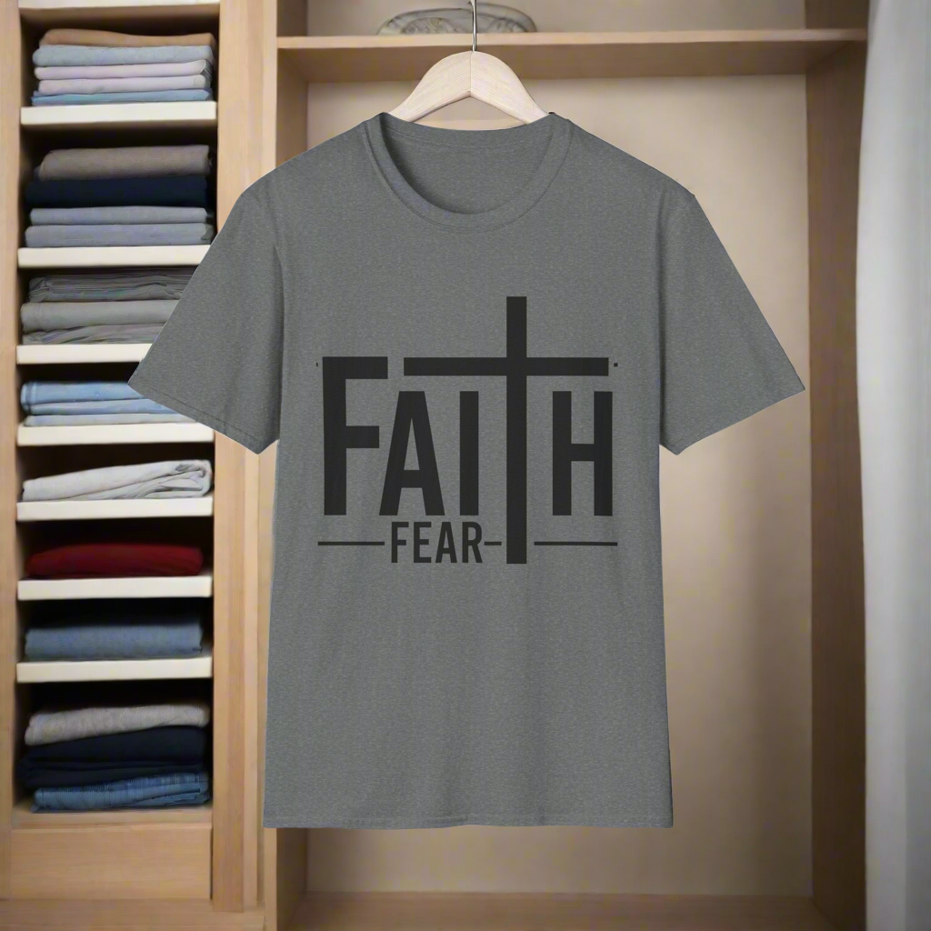 Faith Over Fear T-Shirt, Unisex Tee for Inspirational Outfits, Christian Apparel, Gift for Believers, Faith-Based Clothing, Casual Style