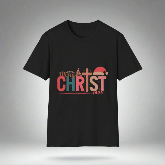 Festive Christmas T-Shirt, Merry Christmas Tee, Holiday Apparel, Unisex Graphic Tee, Xmas Gift Idea, Casual Wear