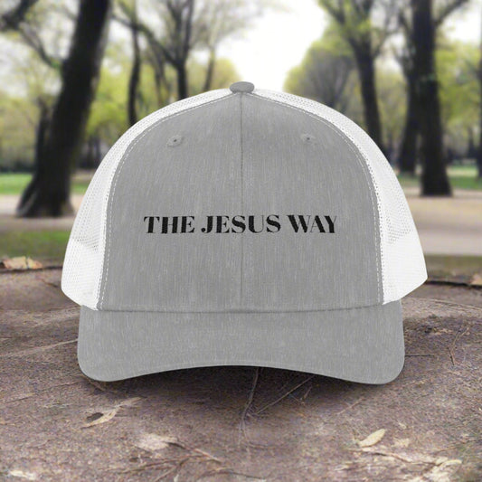 Inspirational Snapback Trucker Cap - The Jesus Way, Faith Hat, Christian Gift, Religious Apparel, Casual Style