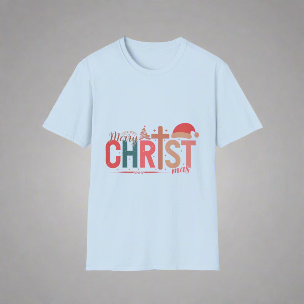 Festive Christmas T-Shirt, Merry Christmas Tee, Holiday Apparel, Unisex Graphic Tee, Xmas Gift Idea, Casual Wear