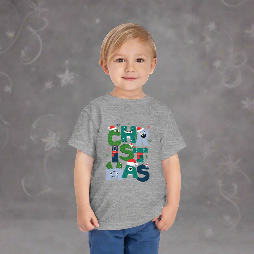 Cute Toddler Christmas Tee, Toddler Christmas Shirt, Holiday Outfit, Kids Christmas Apparel, Santa Tee, Winter Wear