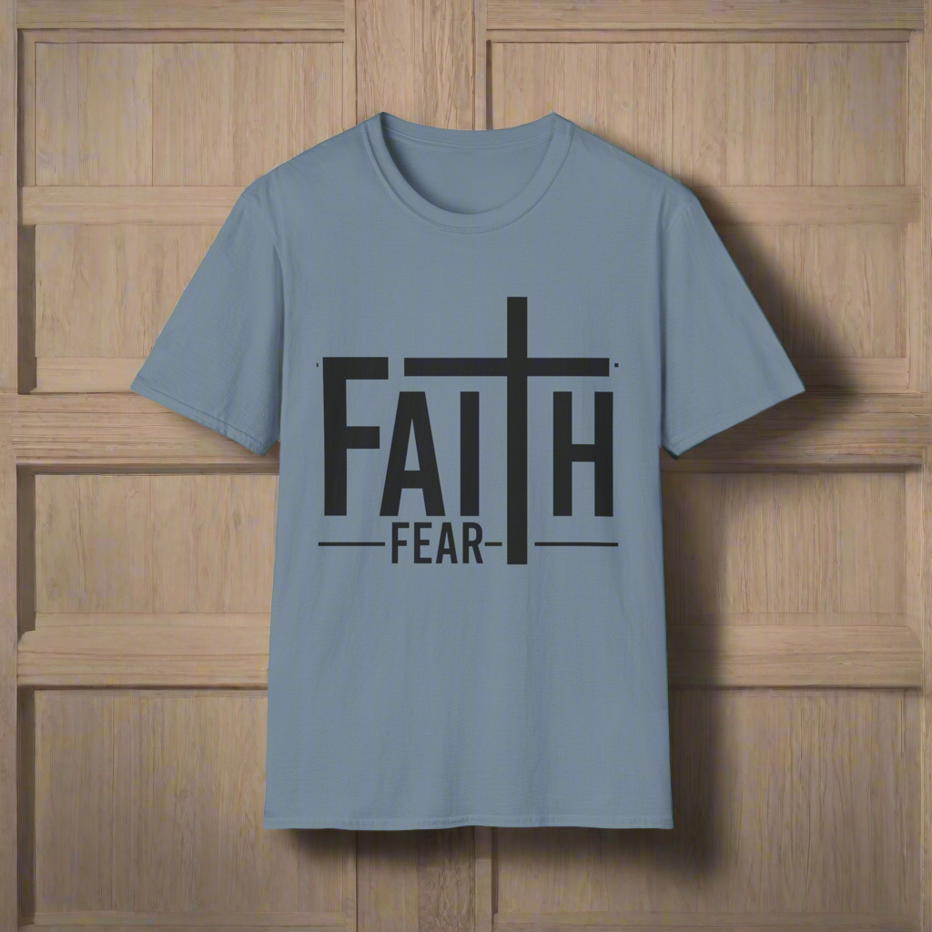 Faith Over Fear T-Shirt, Unisex Tee for Inspirational Outfits, Christian Apparel, Gift for Believers, Faith-Based Clothing, Casual Style