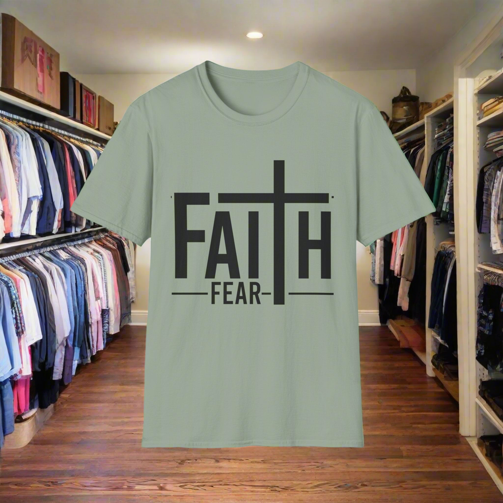 Faith Over Fear T-Shirt, Unisex Tee for Inspirational Outfits, Christian Apparel, Gift for Believers, Faith-Based Clothing, Casual Style