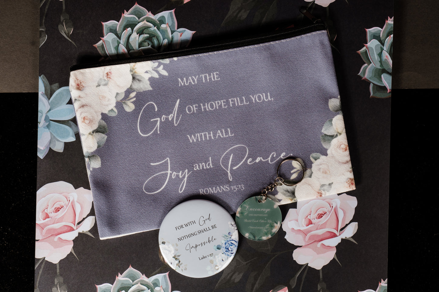 Christian Make up, Keychain and Mini Mirror