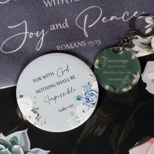 Christian Make up, Keychain and Mini Mirror