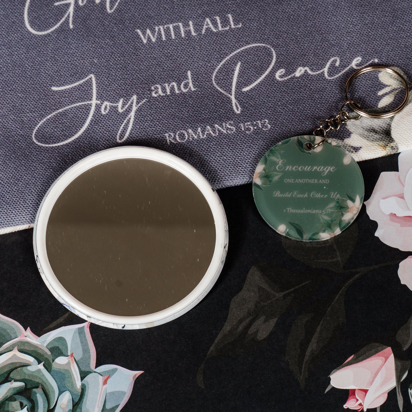 Christian Make up, Keychain and Mini Mirror