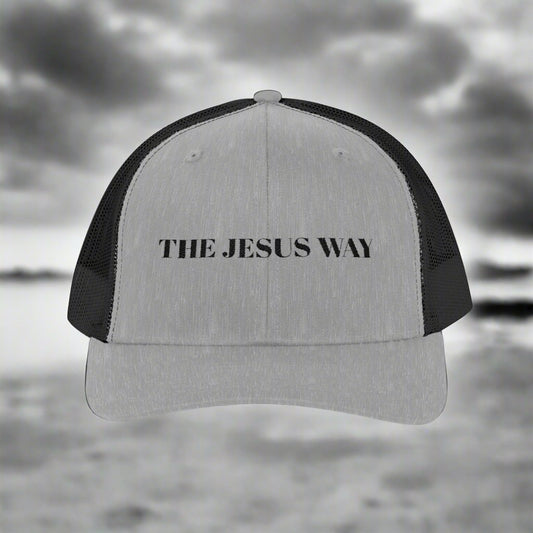 Inspirational Snapback Trucker Cap - The Jesus Way, Faith Hat, Christian Gift, Religious Apparel, Casual Style