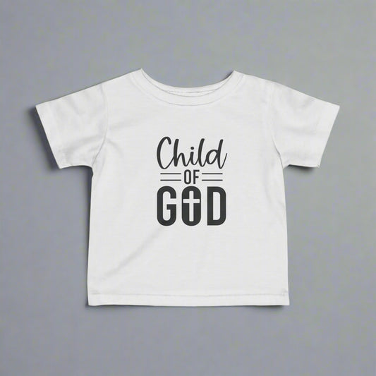 Child of God Infant Tee, Cute Christian Baby Shirt, Stylish Toddler Gift, Nursery Outfit, Baptism Celebration Wear