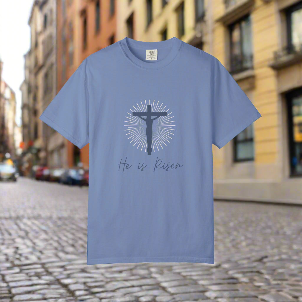 He is Risen Christian T-shirt | Faith-Based Apparel, Inspirational Gifts, Easter Celebration Wear, Unisex Religious Tee