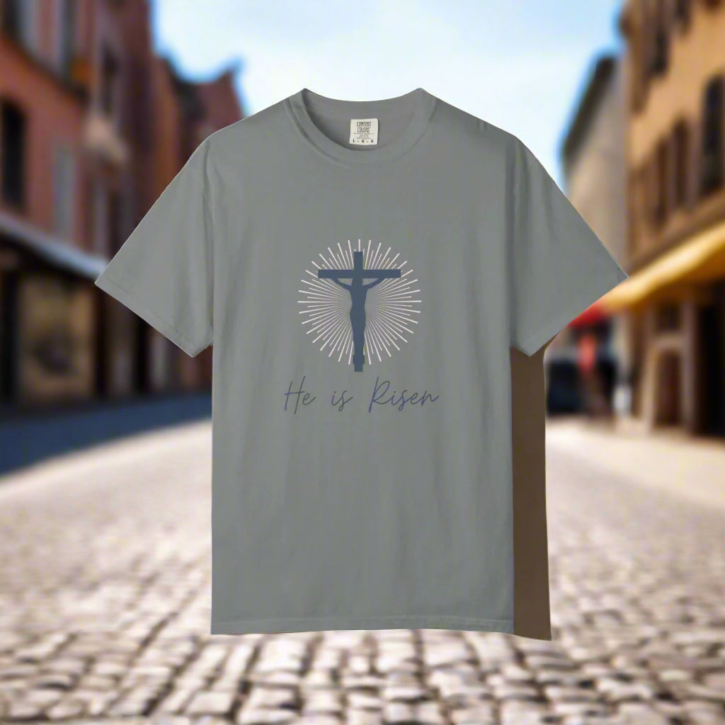 He is Risen Christian T-shirt | Faith-Based Apparel, Inspirational Gifts, Easter Celebration Wear, Unisex Religious Tee