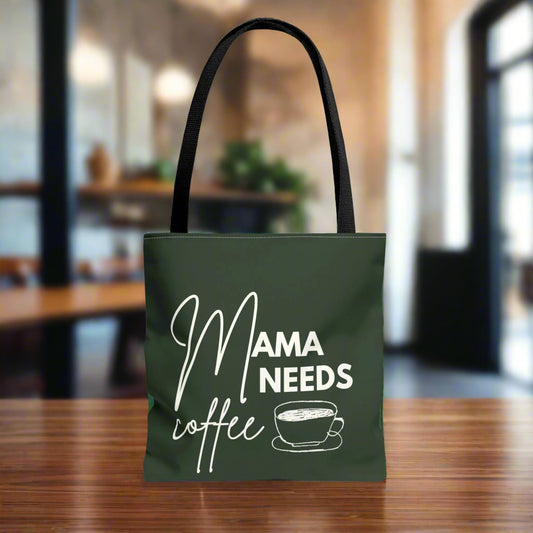 Coffee Lovers Tote Bag, Perfect for Moms, Gift for Birthdays, Reusable Shopping Bag, Eco-Friendly Tote, Everyday Use Bag
