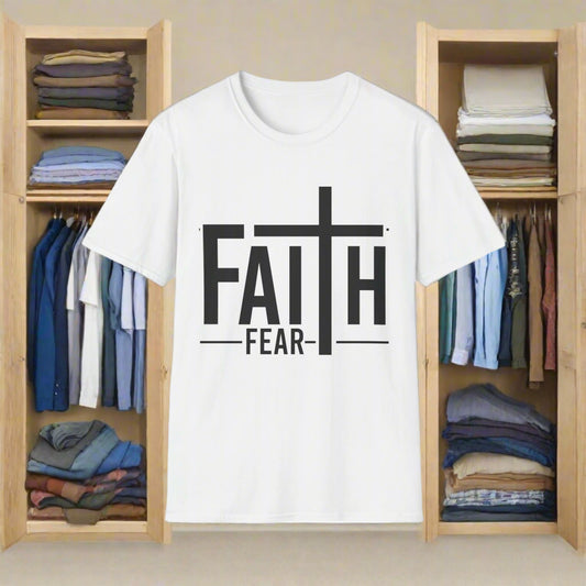 Faith Over Fear T-Shirt, Unisex Tee for Inspirational Outfits, Christian Apparel, Gift for Believers, Faith-Based Clothing, Casual Style