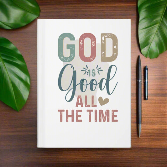Inspirational Hardcover Journal, Faith Journal, Gift for Christians, Prayer Notebook, Devotional Journal, God is Good