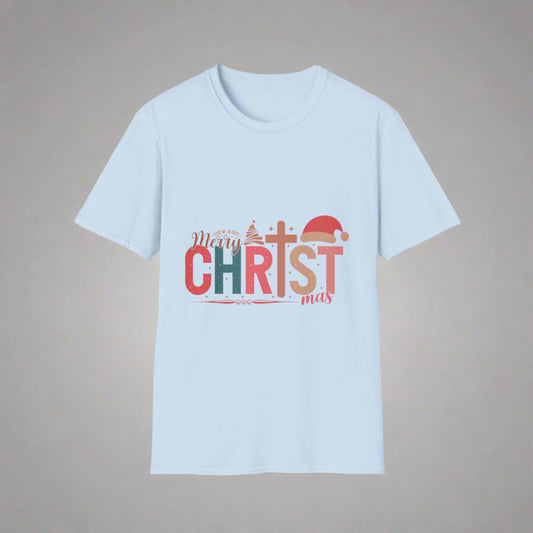 Festive Christmas T-Shirt, Merry Christmas Tee, Holiday Apparel, Unisex Graphic Tee, Xmas Gift Idea, Casual Wear
