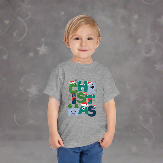 Cute Toddler Christmas Tee, Toddler Christmas Shirt, Holiday Outfit, Kids Christmas Apparel, Santa Tee, Winter Wear