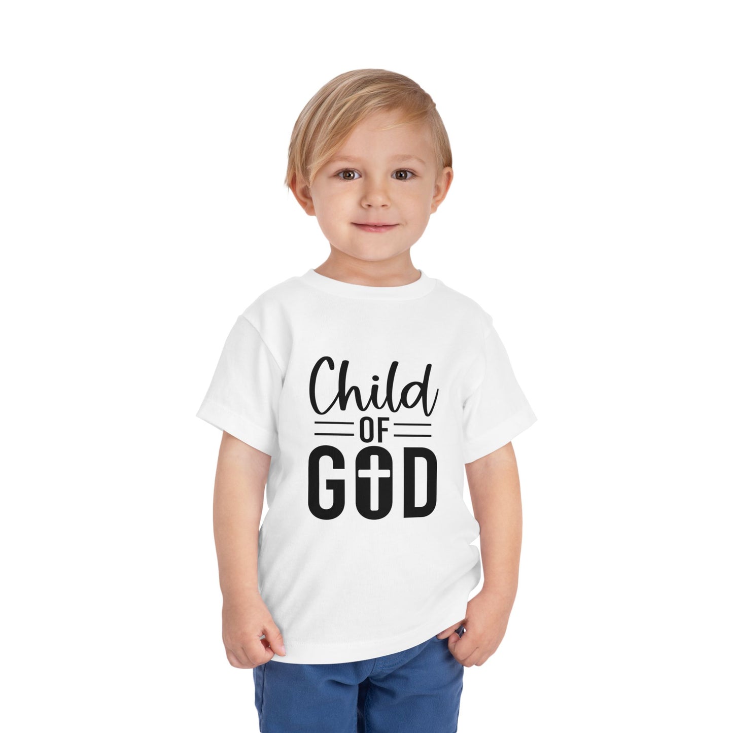 Toddler Short Sleeve Tee - Child of God T-Shirt, Faith-Based Apparel, Christening Gift, Kids' Spiritual Wear, Toddler Christian [...]