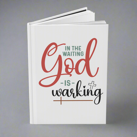 Inspirational Hardcover Journal - "In the Waiting God is Working" - Christian Gift, Faith Journal, Devotional Notebook, Gratitude [...]