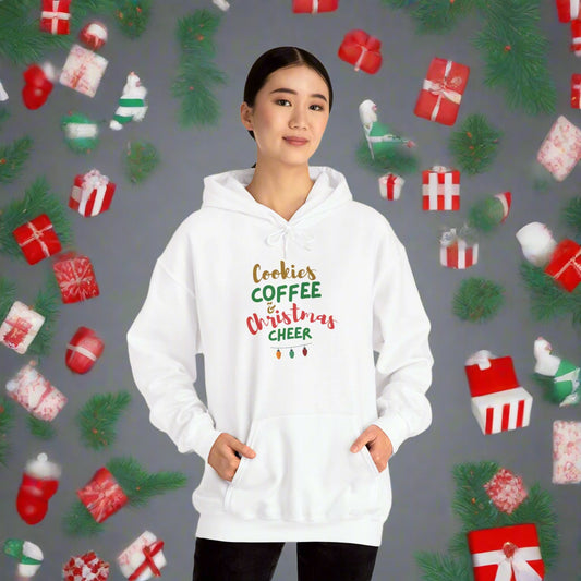 Cozy Christmas Sweatshirt, Unisex Hoodie for Holiday Cheer, Gift for Cookie Lovers, Perfect for Christmas Parties and Winter.